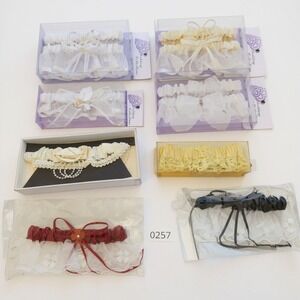 Lot of Vintage Bridal Wedding Garters- New In Package